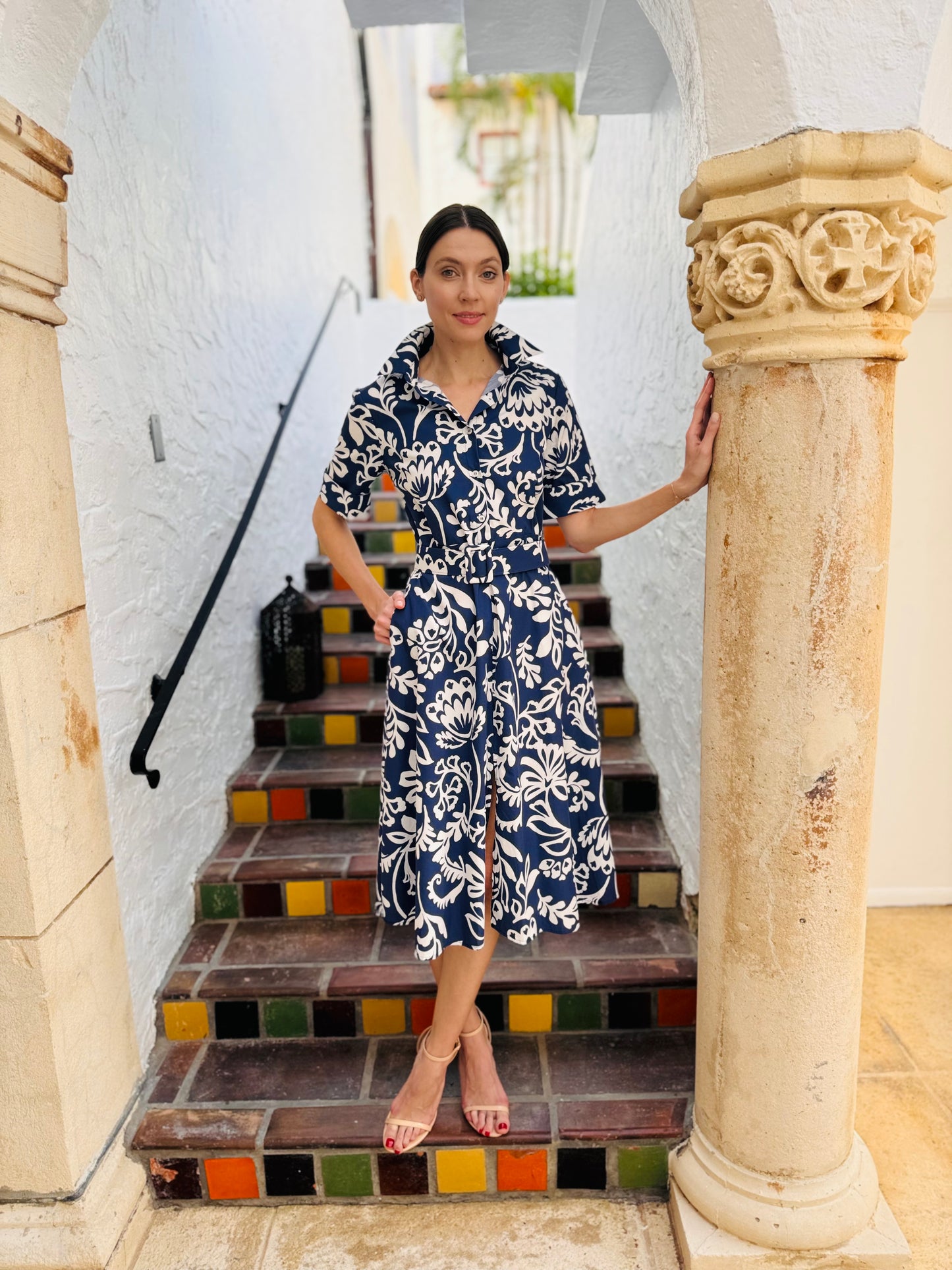 Navy Sonata Flora Dress