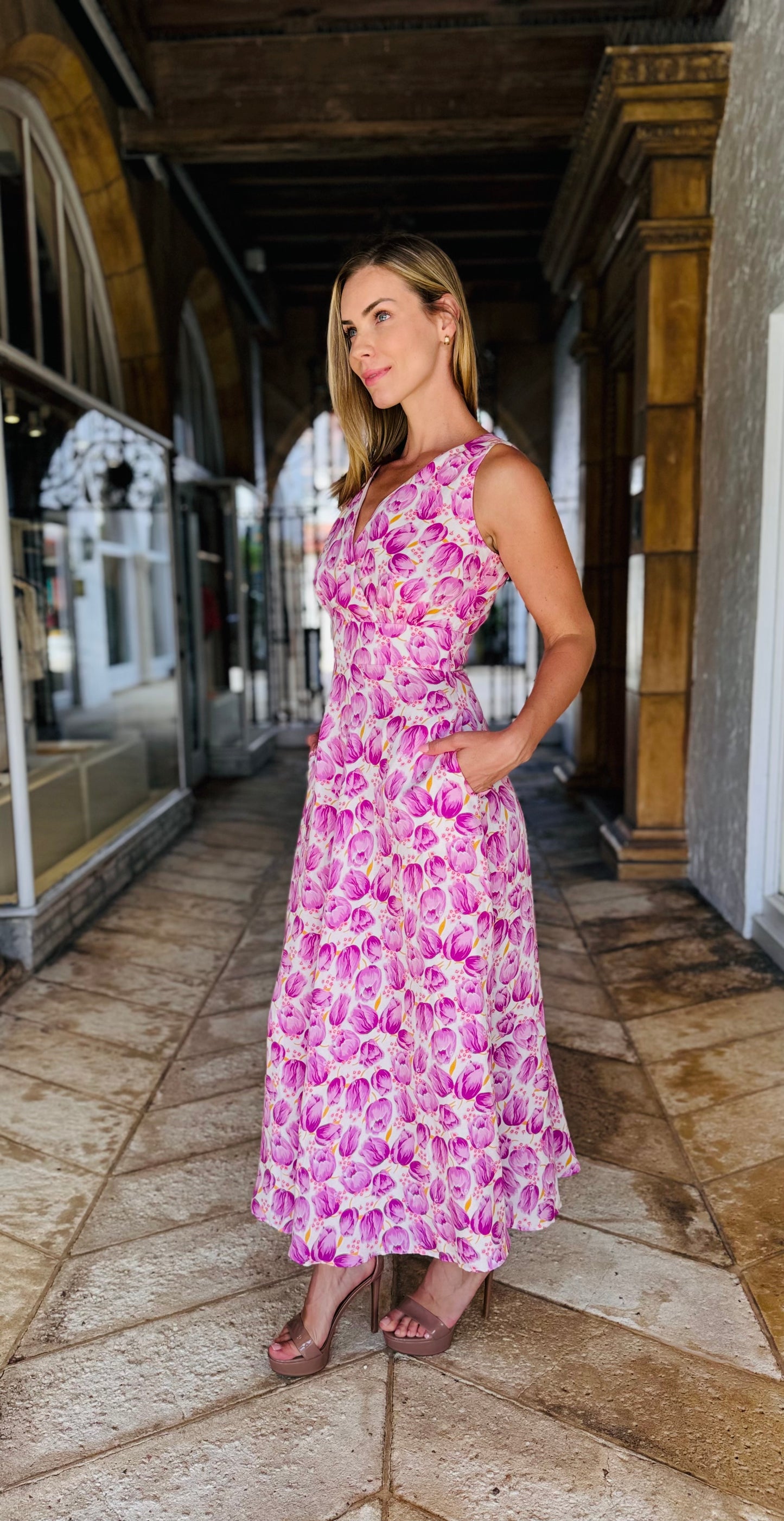 Lilac Tulup Maxi Dress