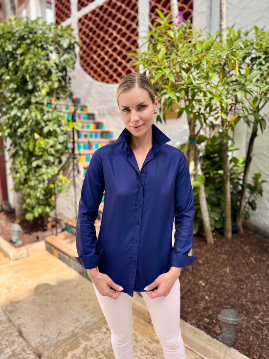 Navy Ultra Premium Cotton Shirt