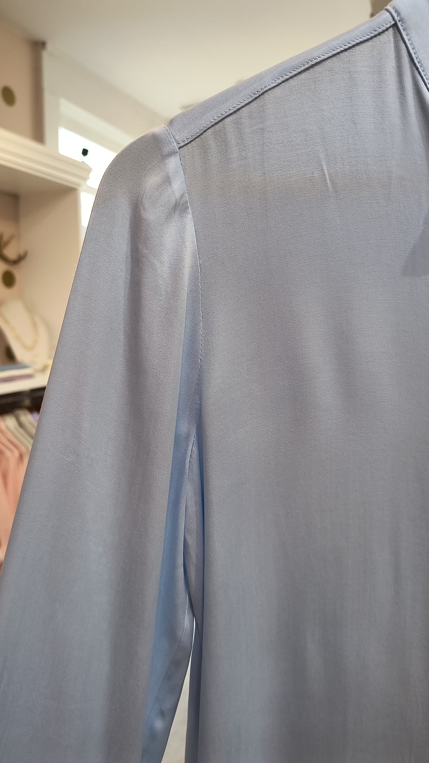 Light Blue Cupro Blouse