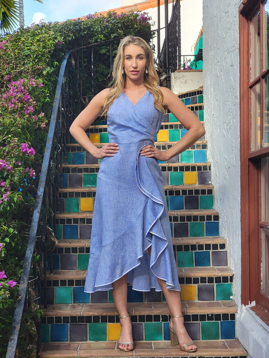 Load image into Gallery viewer, Blue Tango Dress
