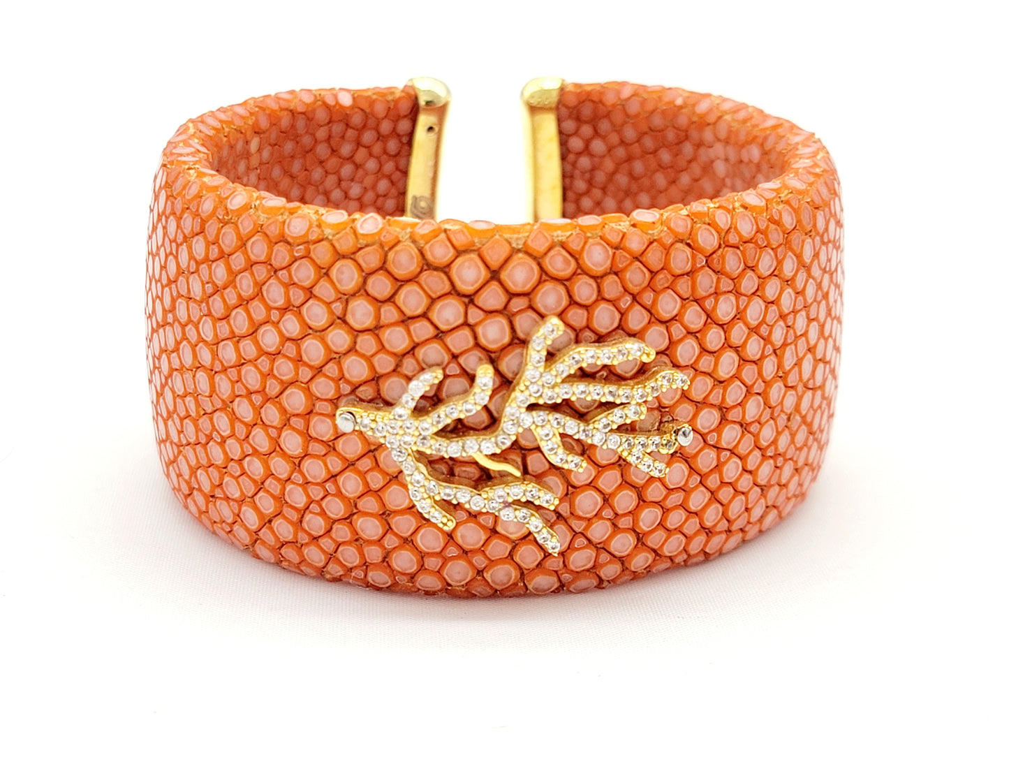 Orange Coral Stingray Bracelet