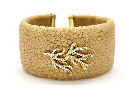 Beige Coral Stingray Bracelet