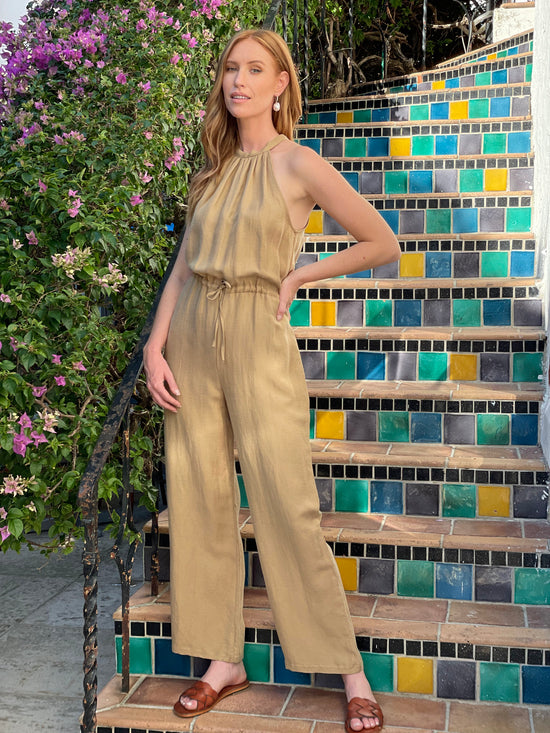 Cappuccino Cowl Jumpsuit