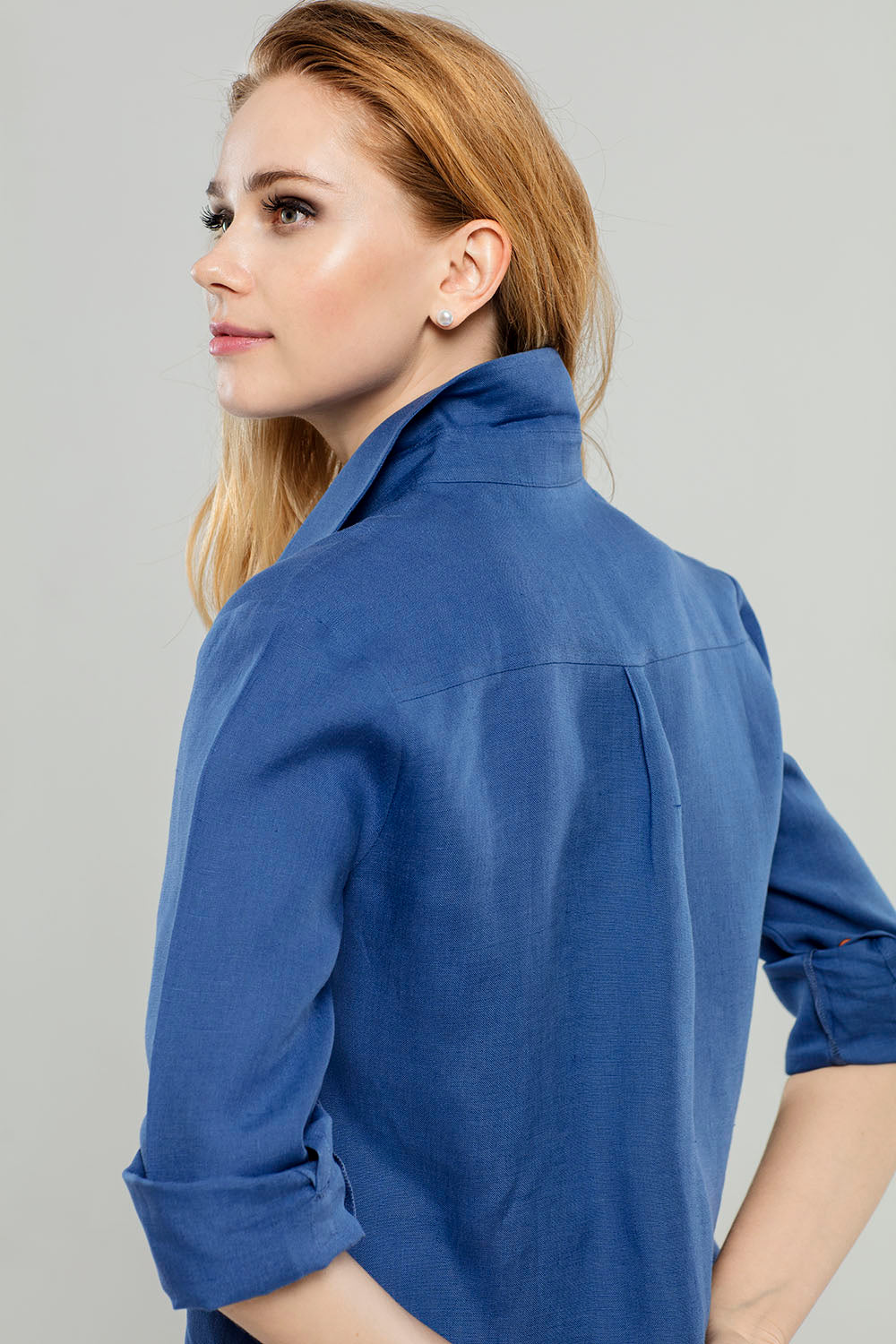 Load image into Gallery viewer, Royal Blue Linen Tunic
