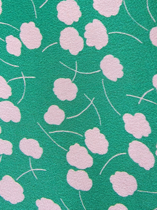 Green w/ Pink Dots Dress
